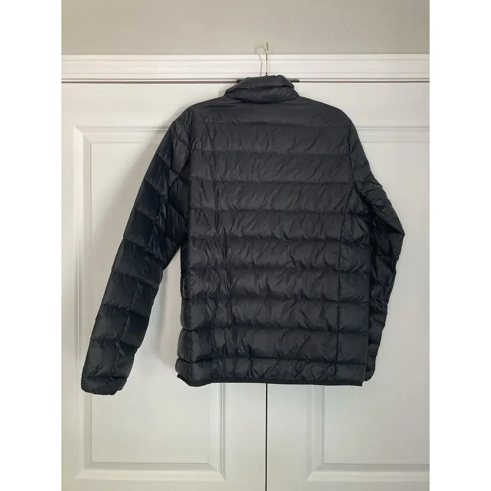 Eddie Bauer Men's Down Packable Jacket Microlight Sizes Small Black 650 Fill NWT